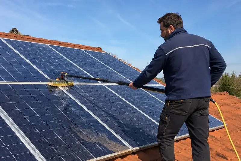 Nettoyage et entretien de panneaux solaires à Marmoutier
